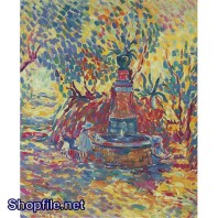 TSD3532 - Tranh sơn dầu hoa văn độc đáo